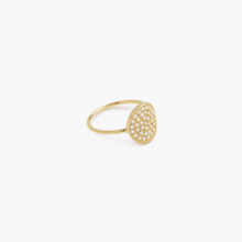 Load image into Gallery viewer, Bague Yellowstone 1 Diamant or jaune recyclé profil