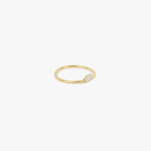Load image into Gallery viewer, Bague Georgia 1 or recyclé 18 carats et diamants profil