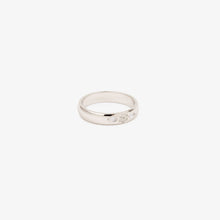 Load image into Gallery viewer, Alliance Miniflower Love 1 , or jaune 18 carats, diamants blancs profil