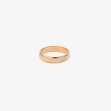 Load image into Gallery viewer, Alliance Miniflower Love 1 , or rose 18 carats, diamants blancs profil