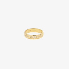 Load image into Gallery viewer, Alliance Miniflower Love 3 , or jaune 18 carats, diamants blancs face