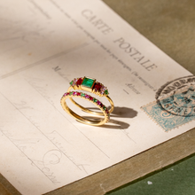 Load image into Gallery viewer, Ginger Emeraude Rubis saphir Rose Or 18 carats Sophie d'Agon