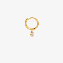 Charger l'image dans la visionneuse de la galerie, mini boucle d'oreilles or jaune diamant profil