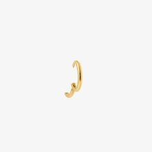 Load image into Gallery viewer, Créole anneau ouverte boucle d'oreilles Or 18 carats Sophie d'Agon Face