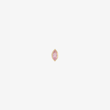 Load image into Gallery viewer, Sophie d'Agon , Puce d'oreilles Georgia 1 Rose , or recyclé , or jaune 18K , saphir rose , face