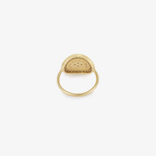 Charger l'image dans la visionneuse de la galerie, Bague Athéna 1 noire or jaune, saphirs et diamants dos
