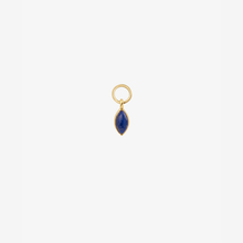 Cargar imagen en el visor de la Galería, Charm Piercing Lapis Lazuli Or 18 carats Sophie d'Agon Face