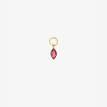 Cargar imagen en el visor de la Galería, Charm piercing rubis Or 18 carats Sophie d'Agon Face