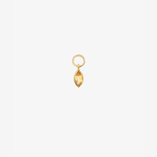 Cargar imagen en el visor de la Galería, Charm piercing saphir jaune Or 18 carats Sophie d'Agon face