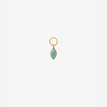 Cargar imagen en el visor de la Galería, Charm piercing Turquoise Or 18 carats Sophie d'Agon face