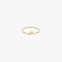 Load image into Gallery viewer, Bague Georgia 1 or recyclé 18 carats et diamants face
