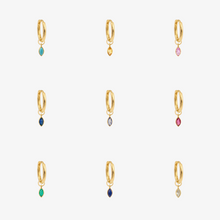 Load image into Gallery viewer, Mini boucle d'oreilles piercing charm Or 18 carats Sophie d'Agon Face

