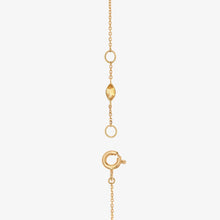 Cargar imagen en el visor de la Galería, Collier Tarot, or jaune 18 carats, saphir jaune, fermoire
