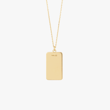 Cargar imagen en el visor de la Galería, Collier Tarot, or jaune 18 carats, saphir rose, saphir jaune, émeraude, diamants blancs, dos
