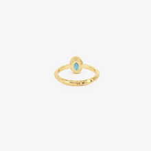 Load image into Gallery viewer, Solitaire Le Grand Bleu, or jaune 18 carats, tourmaline, dos
