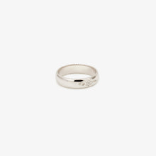 Load image into Gallery viewer, Alliance Miniflower Love 2, or blanc 18 carats, diamants blancs profil
