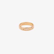 Load image into Gallery viewer, Alliance Miniflower Love 3 , or rose 18 carats, diamants blancs face
