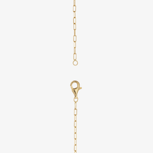 Load image into Gallery viewer, Collier Ani Bleu or jaune, saphirs et émeraudes détail fermoir
