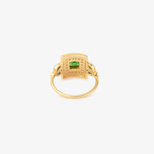 Load image into Gallery viewer, Ginger Tsavorite émail blanc diamant salt and pepper turquoise Sophie d'Agon dos
