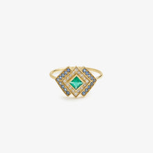 Load image into Gallery viewer, ginger bague 6 verte face
