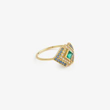 Load image into Gallery viewer, ginger bague 6 verte profil

