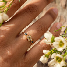 Load image into Gallery viewer, Miniflower Ring 1–Blue
