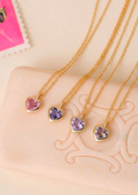 Load image into Gallery viewer, Petit Coeur Necklace 1 Mauve
