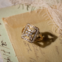 Charger l'image dans la visionneuse de la galerie, Rita Bague 4 diamant, or jaune et diamants blancs
