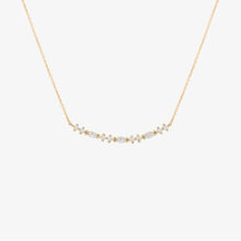 Load image into Gallery viewer, Gaia collier 1 diamant, diamants blancs, face
