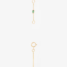 Load image into Gallery viewer, Collier Yellowstone fermoir émeraude marquise
